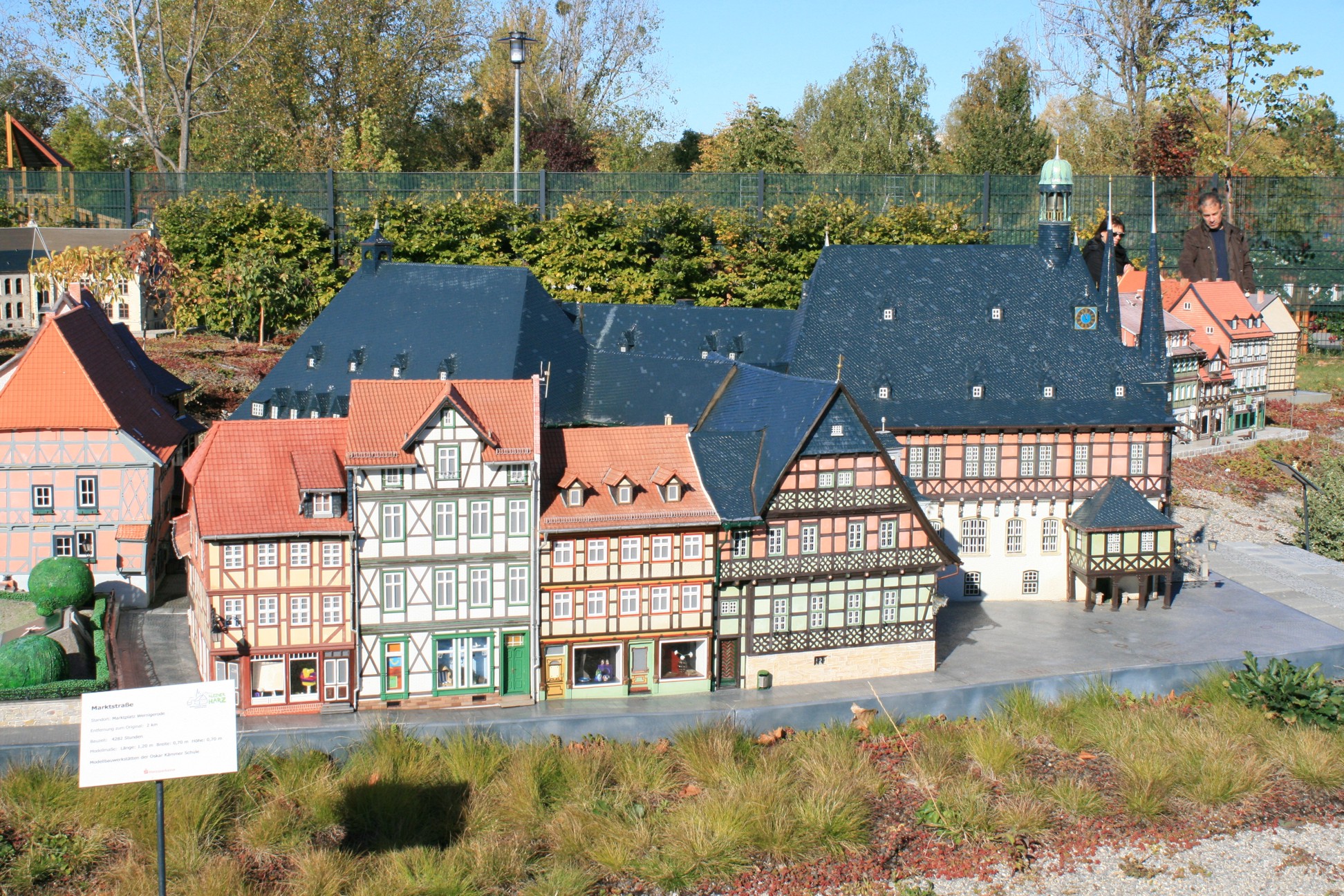 die Marktstrae von Wernigerode im Miniaturenpark